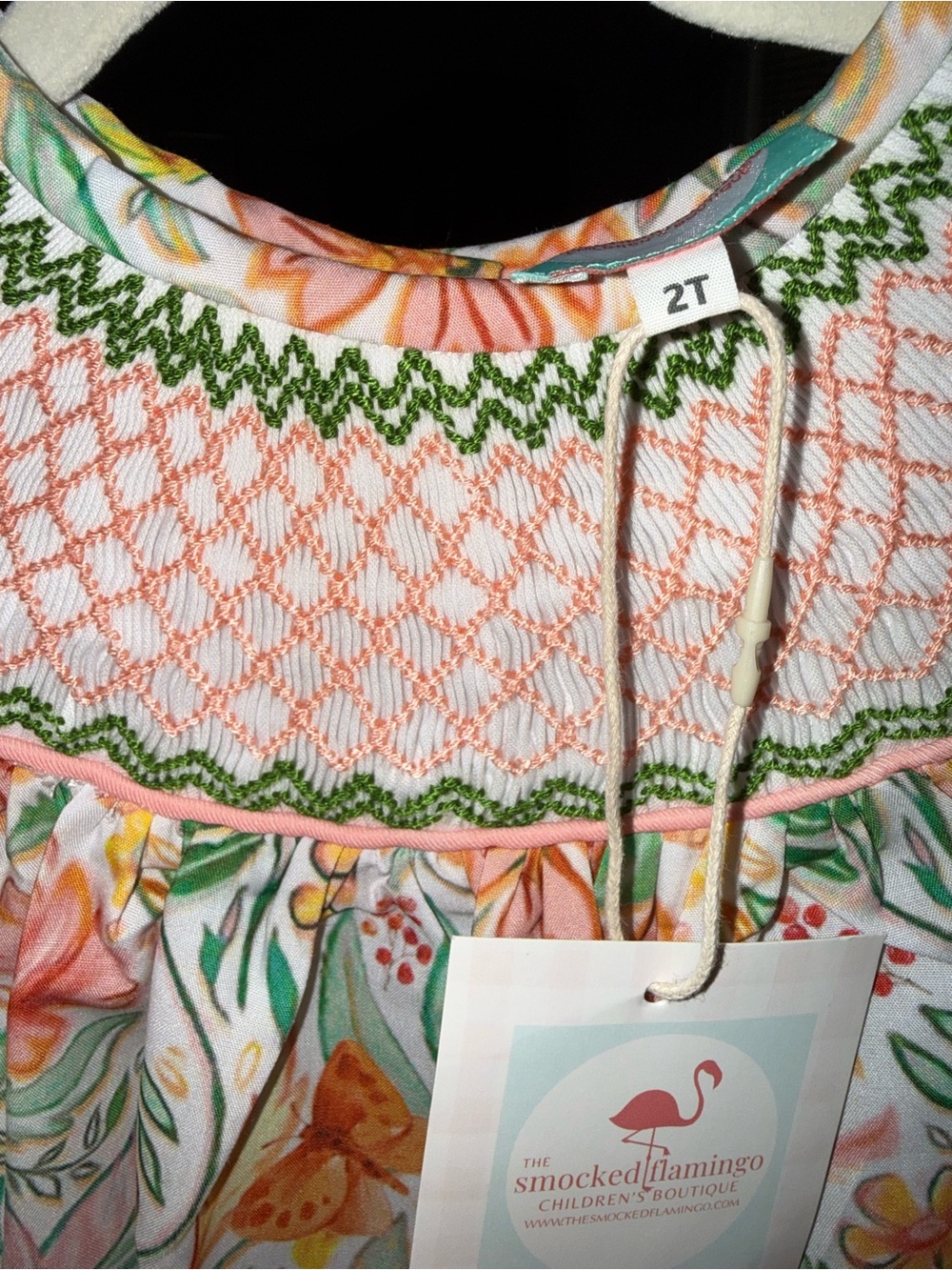 Smocked Flamingo Bubble - Picture 5 of 5